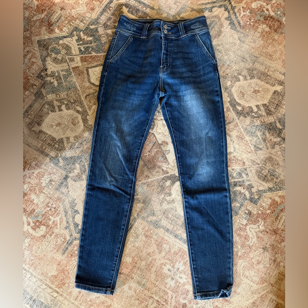 KanCan Women's Skinny Jeans - Dark Blue